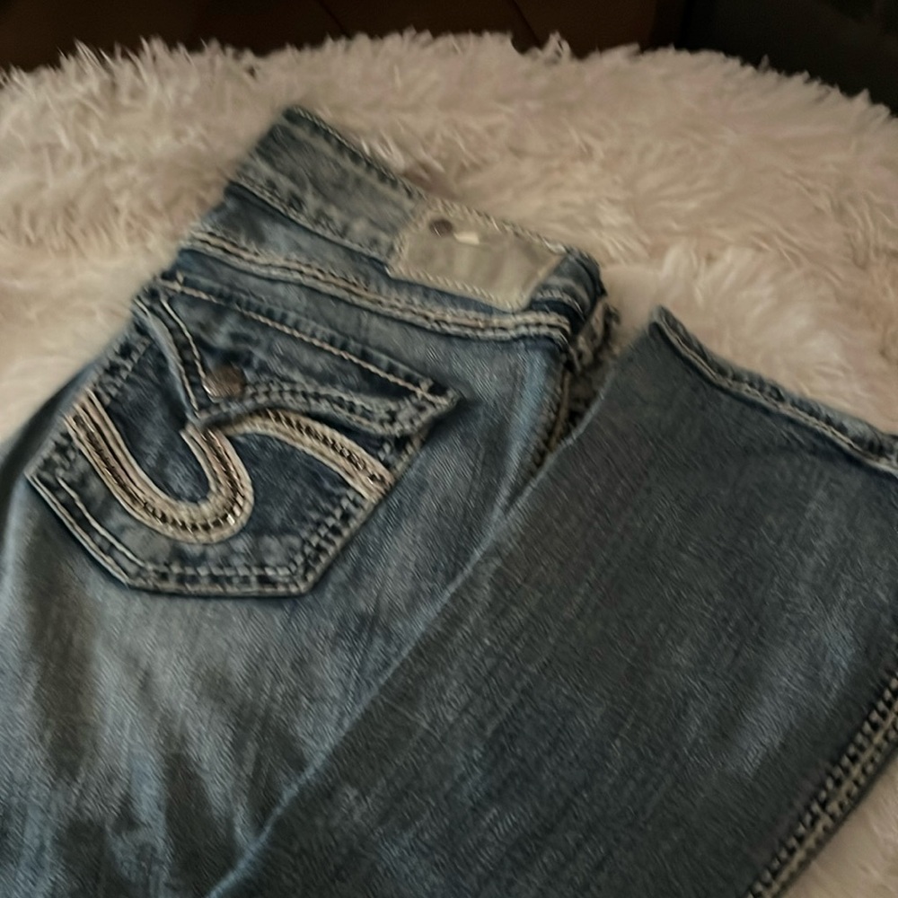 Silver McKenzie Flap jeans